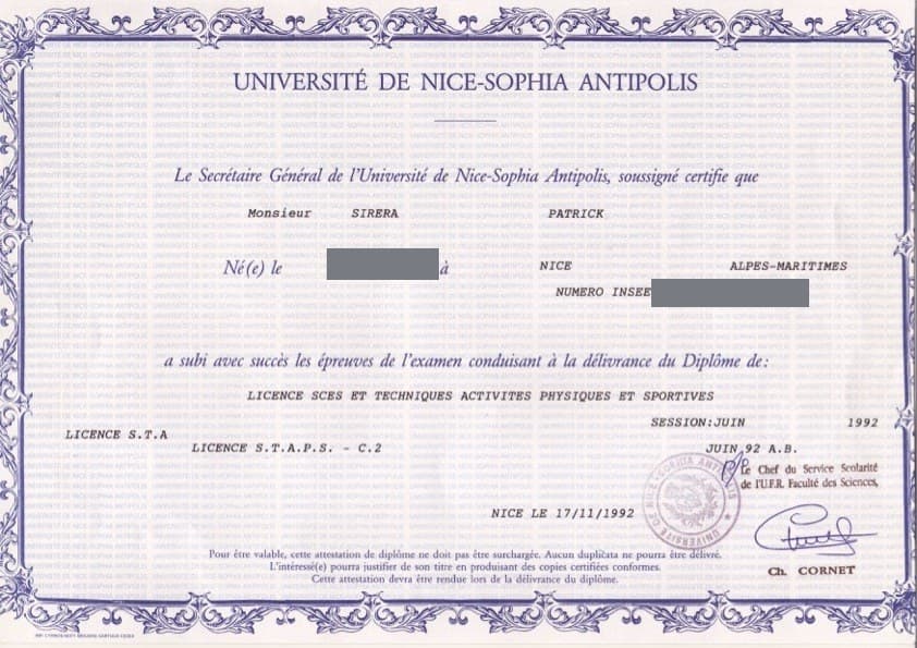 Licence STAPS